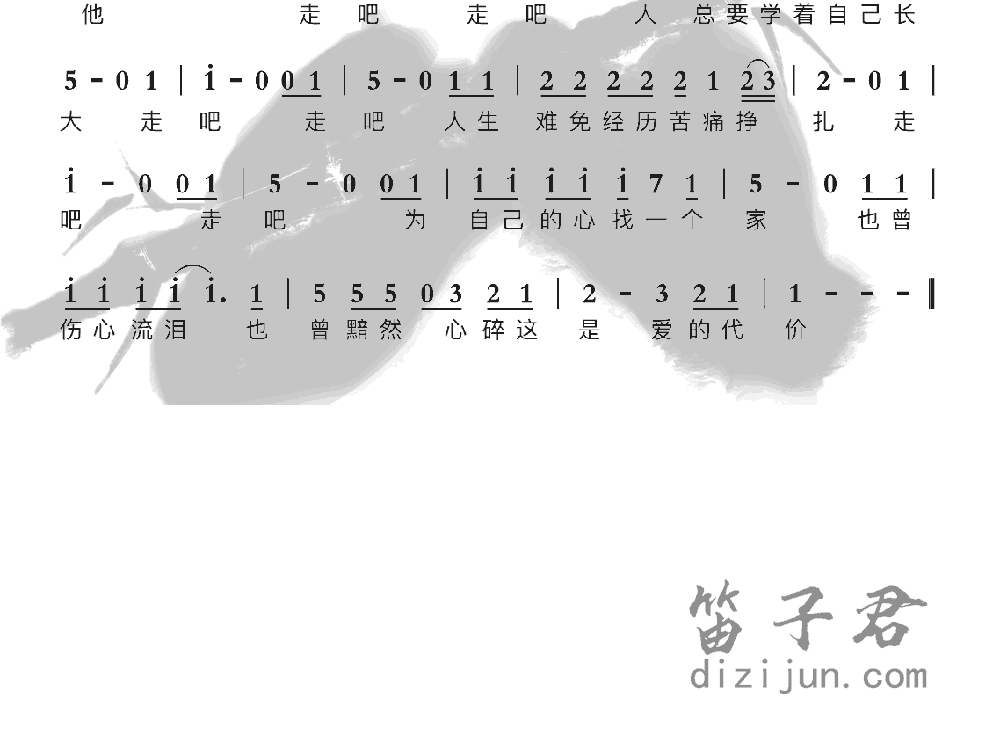 爱的代价笛子音乐2