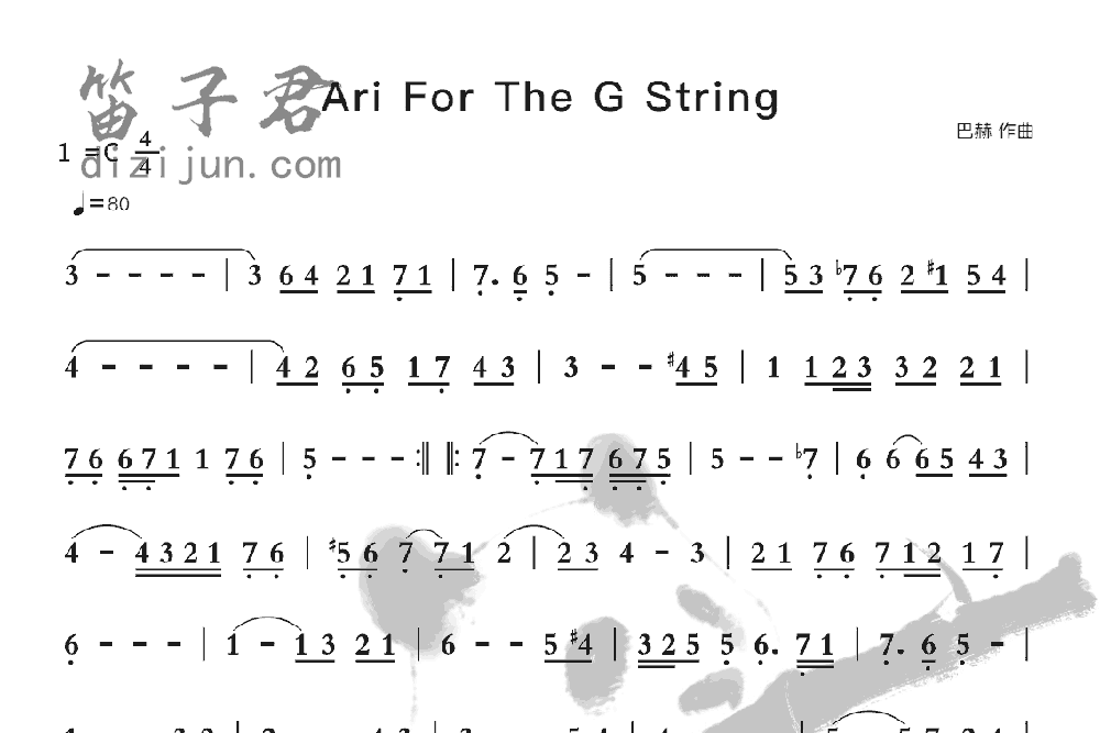 Ari For The G String笛子音乐