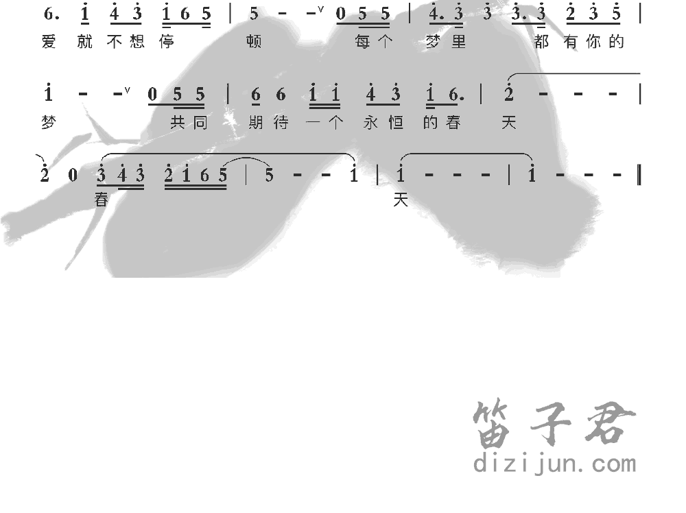 等待竹笛乐曲2