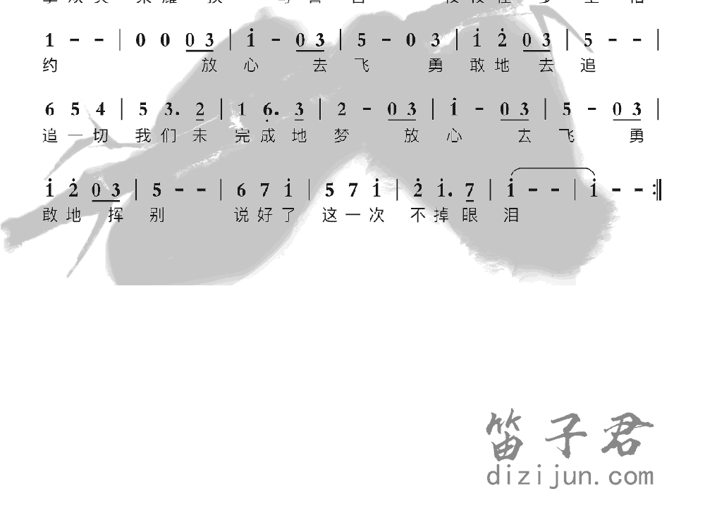放心去飞笛子音乐2