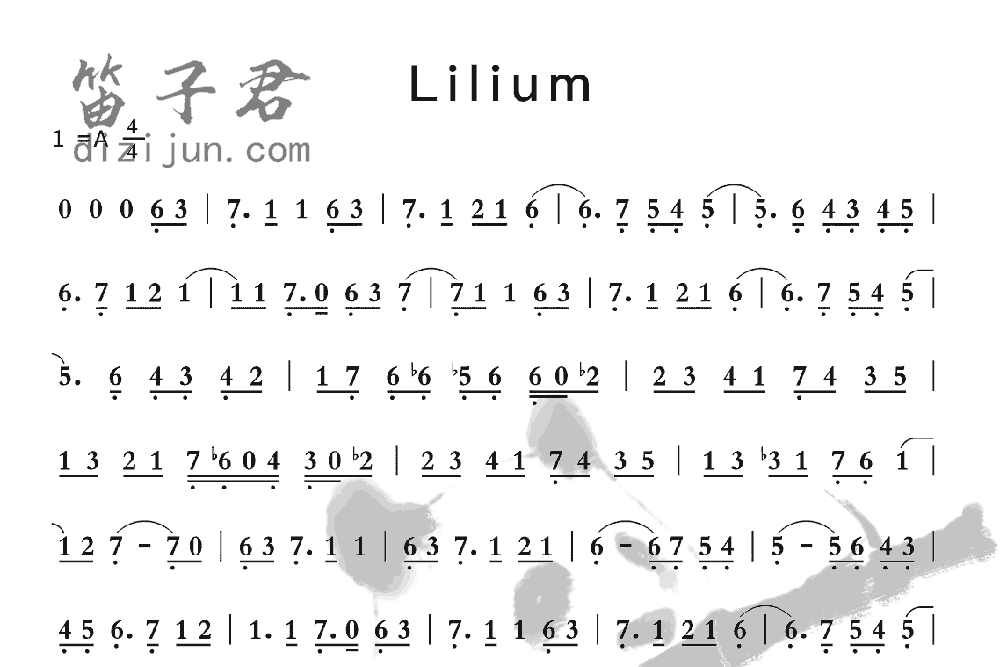 Lilium笛子音乐