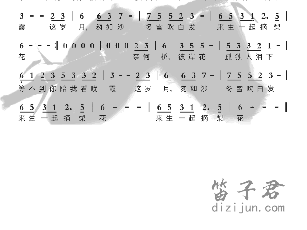 梨花竹笛乐曲2