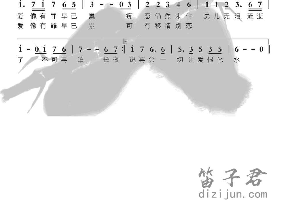 男儿无泪笛子音乐2