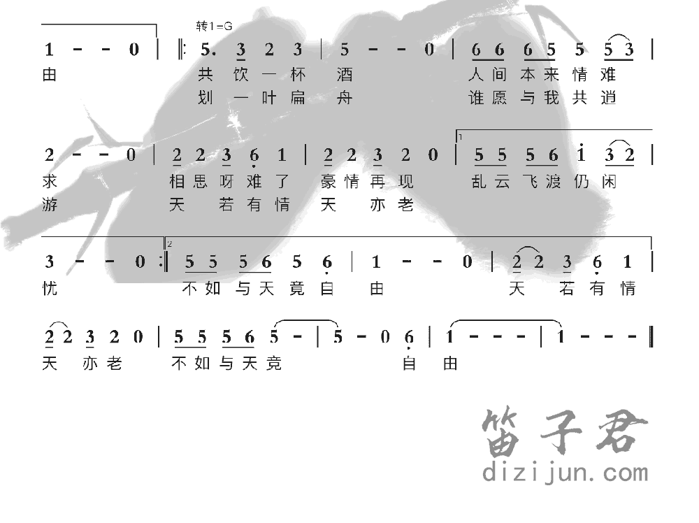 逍遥游竹笛乐曲2