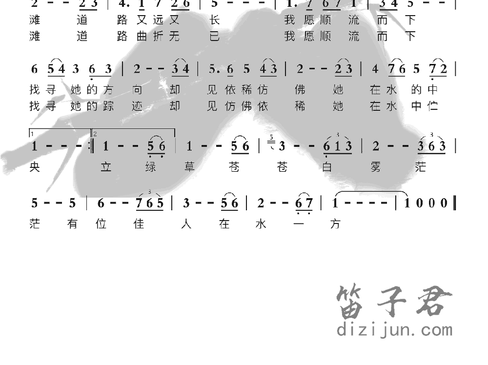 在水一方笛子音乐2