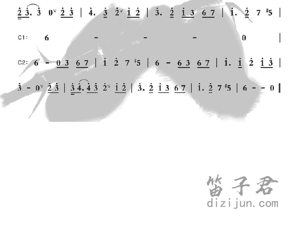 再没有像我这样的人笛子音乐2
