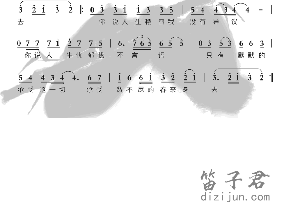在雨中竹笛乐曲2